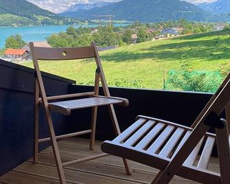 Ferienwohnung Schwarzindien - Mondsee - Balcón