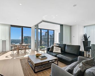 Modern Elegance Barangaroo I90 - Sídney - Sala de estar