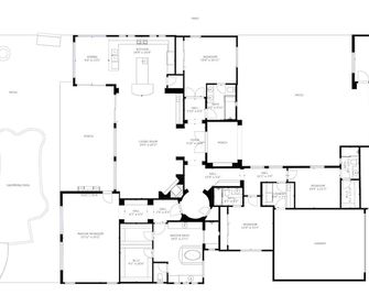 Spacious 5br Desert Oasis: Pool Hot Tub Fire Pit Pga West Golf Course - La Quinta - Plattegrond