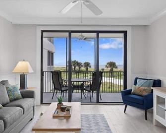 South Seas Beach Villa 2004 - Sublime Beachfront Residence - Captiva - Sala de estar