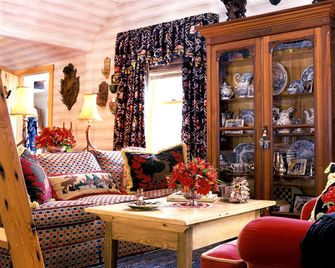 Romantic Cabin Rental on Four-Acre Property with Wood Stove near Burlington, Vermont - Stowe - Living room