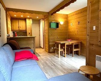 Superb studio Terrace Ski in Montchavin - La Plagne-Tarentaise - Sala de estar