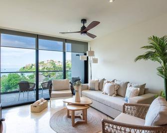 Departamento frente al mar, Zantamar 305 - La Cruz de Huanacaxtle - Wohnzimmer