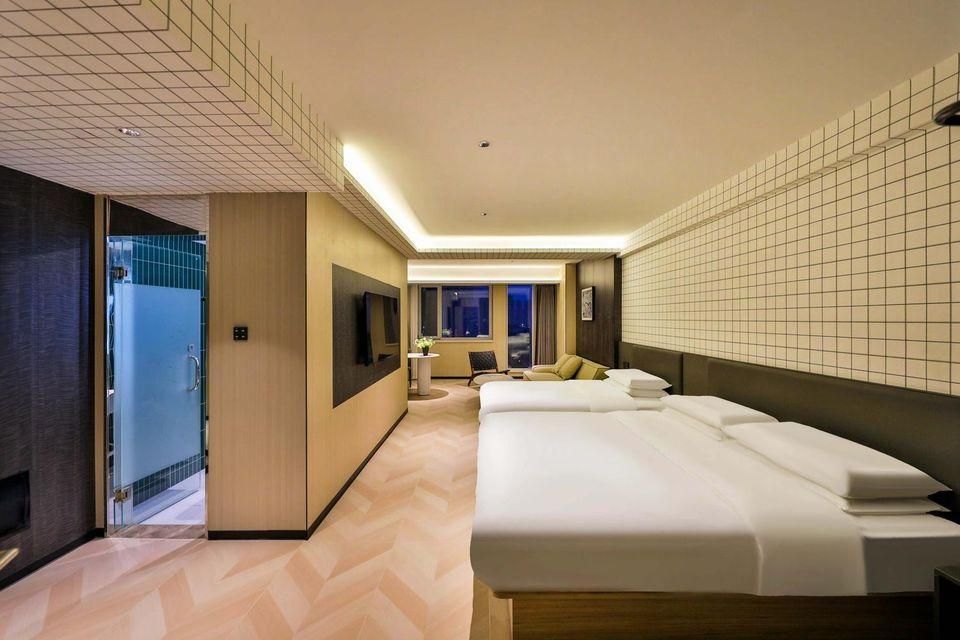 Maijian Hotel (Shenyang Convention and Exhibition Center Sports College South Station Branch) - Shenyang - Schlafzimmer