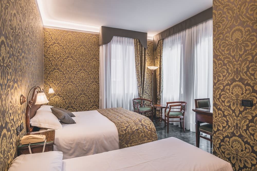 هوتل آل مالكانتون - البندقية - غرفة نوم