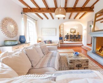 5 bedroom Mas, with olive grove, heated pool 15 x 5m, air con, 5000m2 gardens - Aups - Salon
