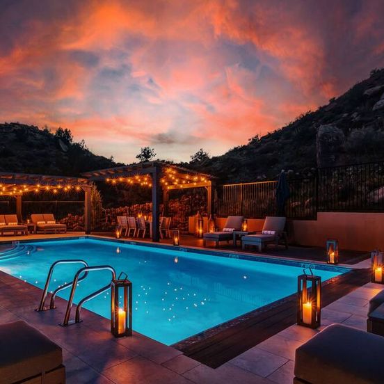 Pool view of 211 LaFave-Luxury Villa at Zion: The Narrows