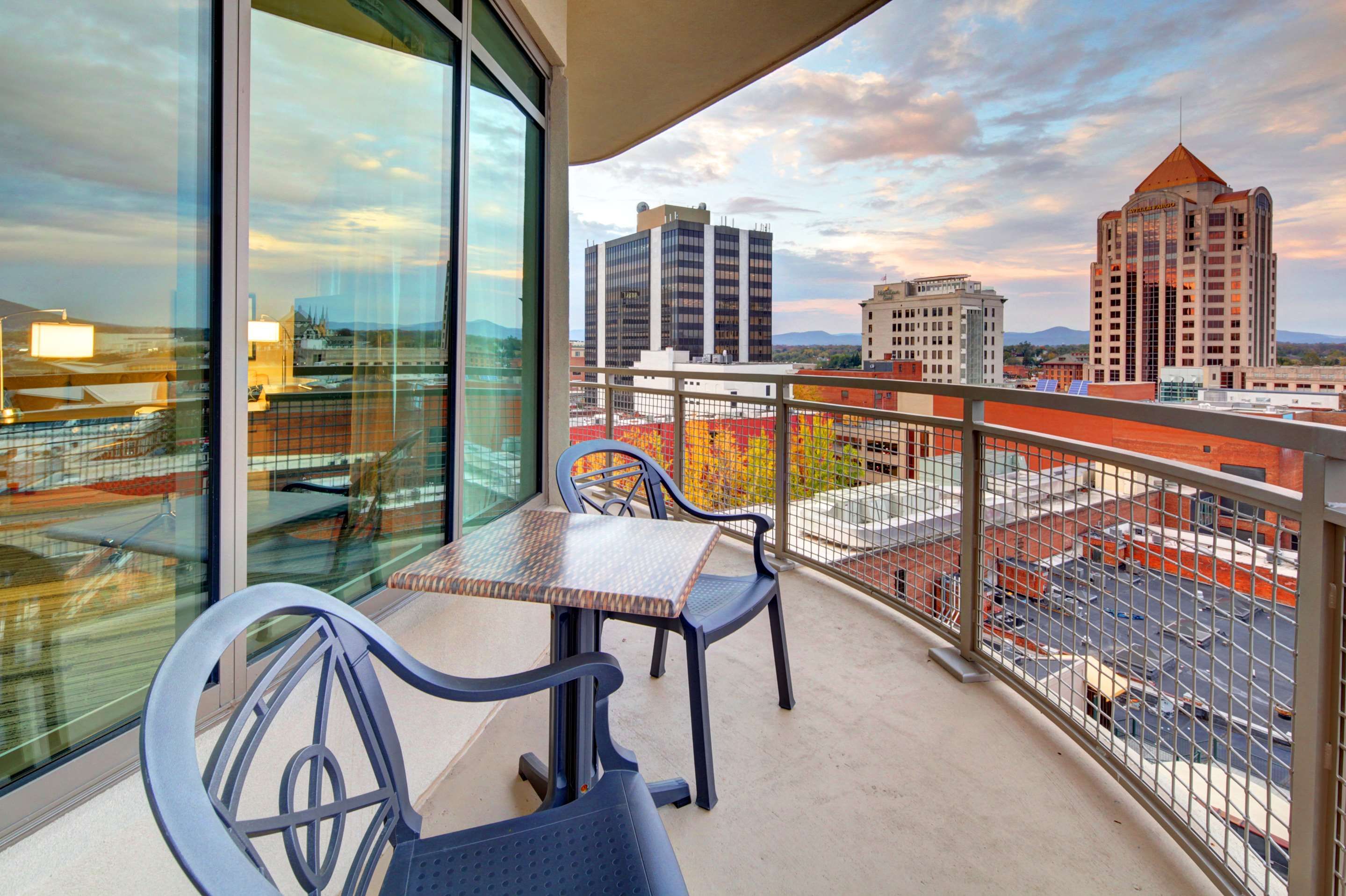 Balcony view of Hampton Inn & Suites Roanoke Downtown