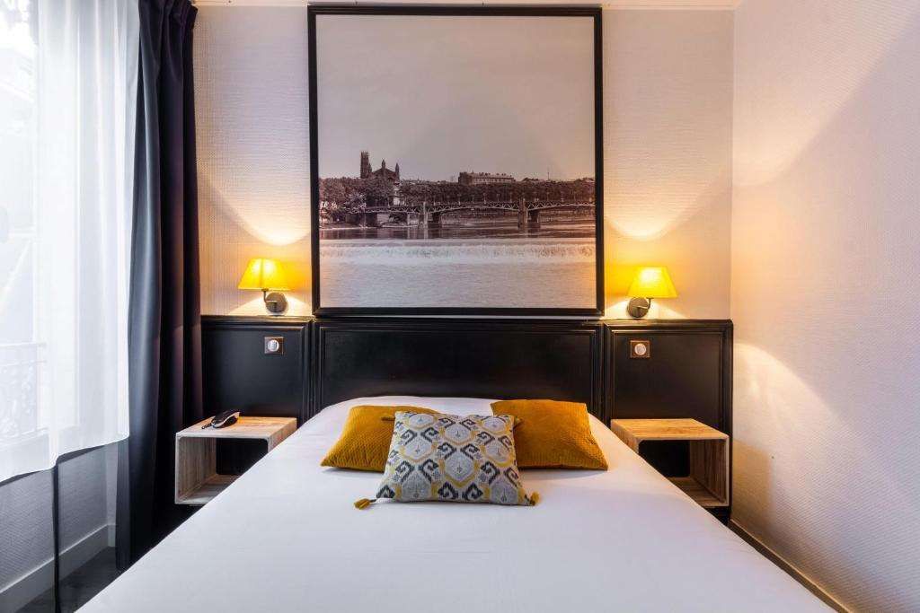 هوتل دي فرانس - تولوز - غرفة نوم