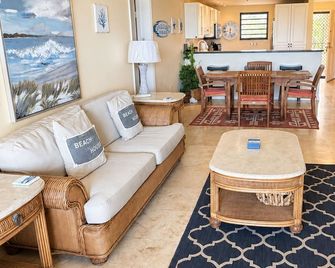 3 Bedroom, 3 Bath Oceanfront Condo - Kingshill - Living room