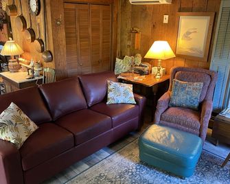 Beautiful River & Creekfront Chalet Near Waynesville & Gsmnp! Fast Free Wifi! - Canton - Sala de estar