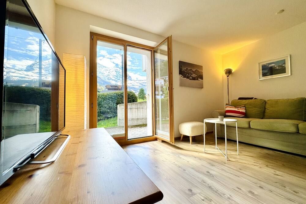 Stella Alpina 1 - Wengen - غرفة معيشة