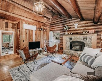 Glacier Springs Cabin #76 - Wi-Fi - Pets Ok - Glacier - Living room