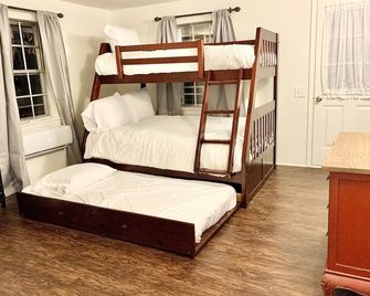 The Loggerhead Cabin and Shell Shack hangout at Turtle Cove Cabins - Ozark - Bedroom