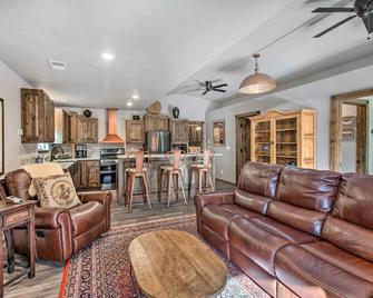 Unique Mtn Getaway with Stunning Outdoor Area! - Red River - Living room