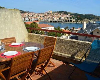 Appart Studio Cabine 4 Couchages Banyuls Sur Mer Bn280-A67 - Banyuls-sur-Mer - Balkón