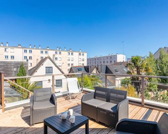 Teranga - Studio avec grande terrasse dans Rennes - רן - מרפסת