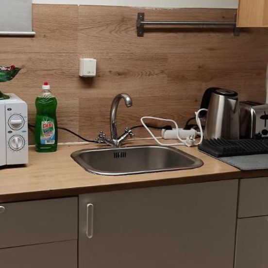 Kitchen view of Keflavik Cozy Apartment