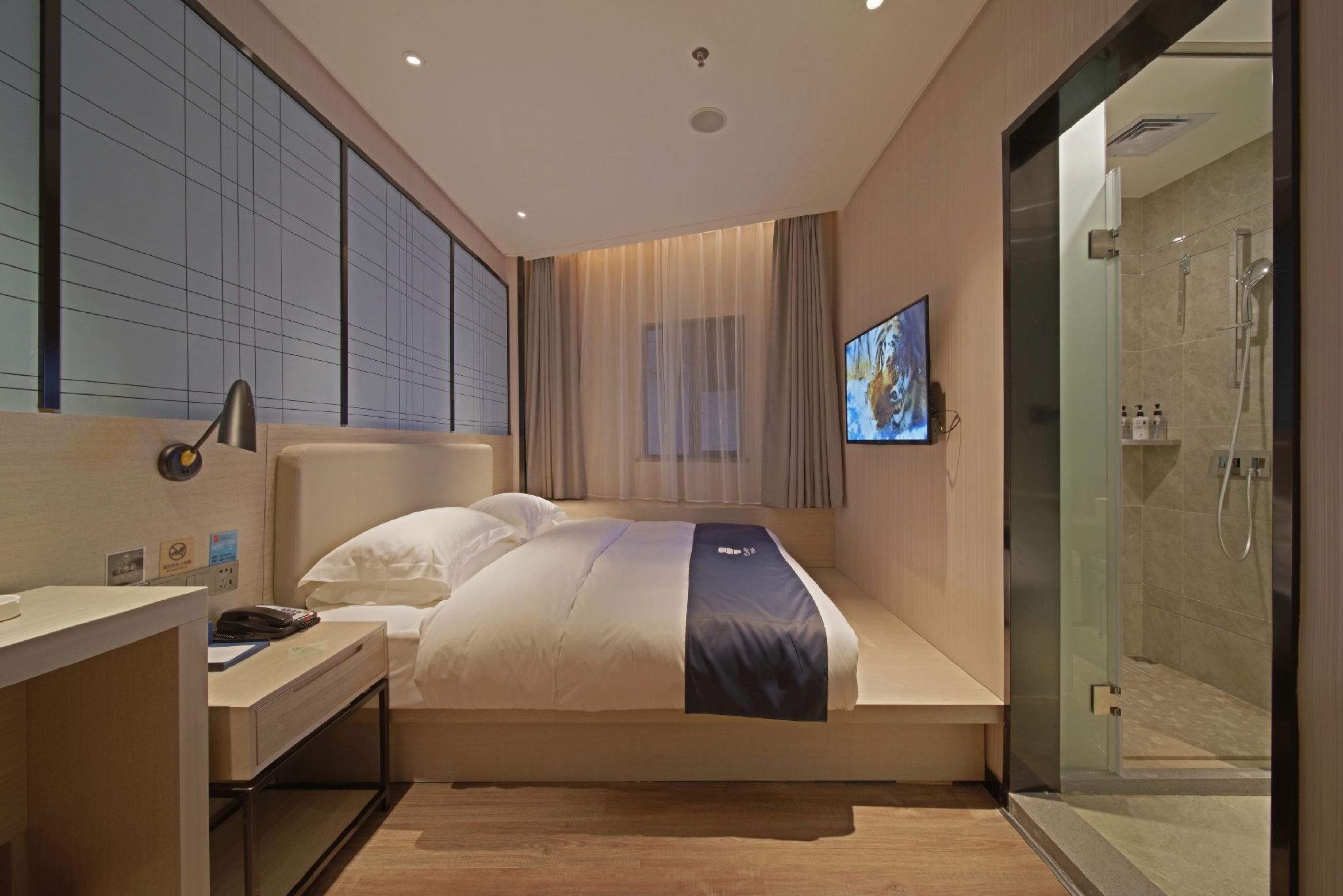 Echarm Hotel Guangzhou Gangding Metro Station Jinan University - غوانغزهو - غرفة نوم