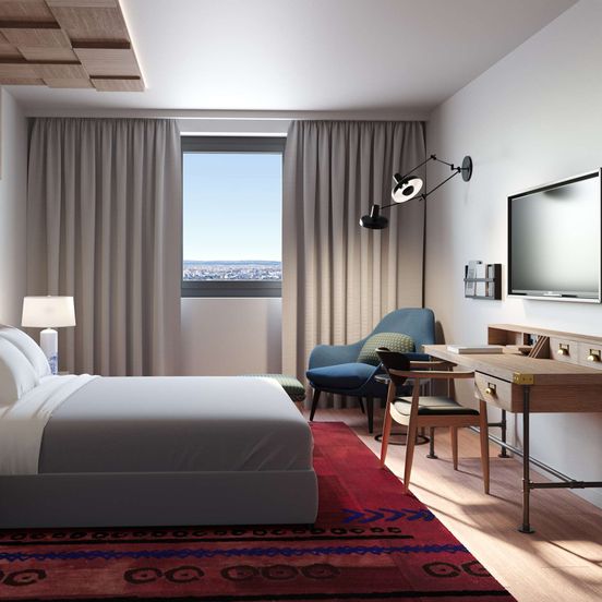 Bedroom view of Canopy by Hilton Zagreb City Centre