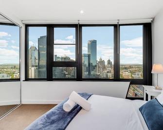 Pars apartments - Melbourne Quarter- unique View of city and Yarra - Melbourne - Bedroom