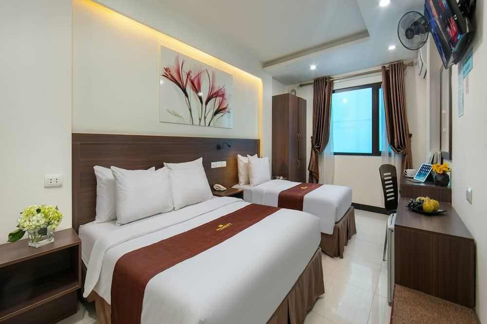 Quang Chung Hotel Le Van Thiem - האנוי - חדר שינה