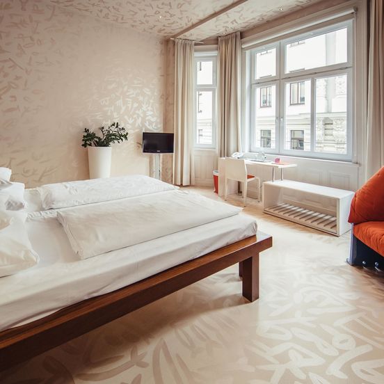 Bedroom view of Hotel Rathaus - Wein & Design