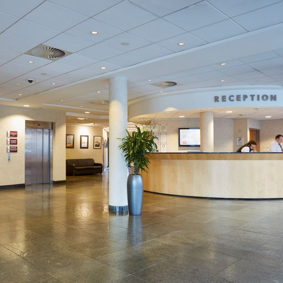 Front desk view of Future Inn Bristol