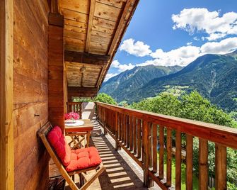 Almbergerhof Wohnung Hirzer - San Martino in Passiria - Balkon