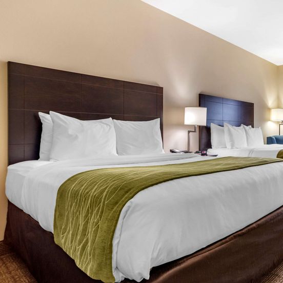 Bedroom view of Comfort Inn and Suites Scott-West Lafayette