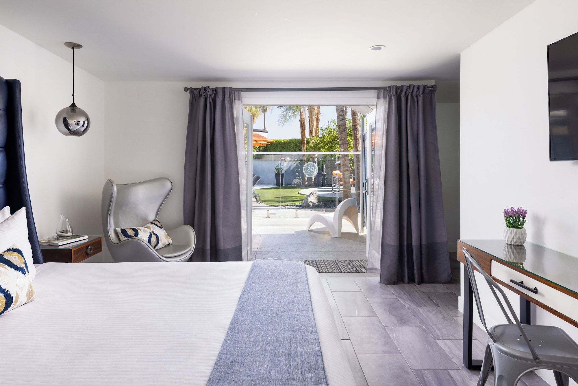 Bedroom view of The Palm Springs Hotel