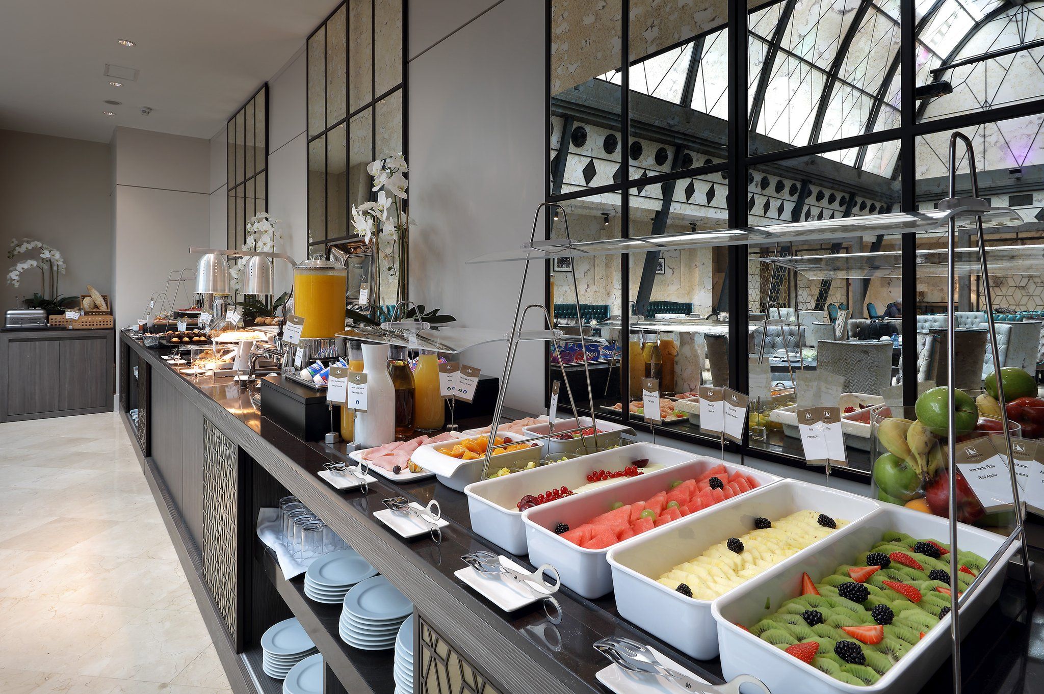 Buffet view of Eurostars Casa de la Lírica