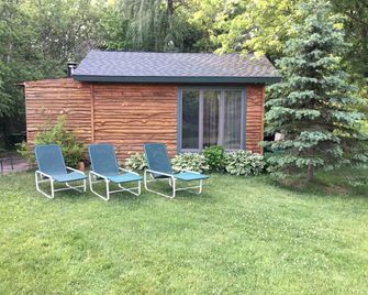 Picturesque Cabin Retreat with Private Sauna near New Richmond, Wisconsin - New Richmond - Patio