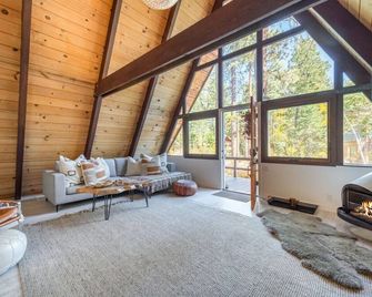 Mid Century Modern Cabin - The Tahoe A-Frame - Homewood - Living room