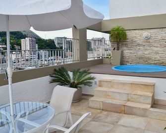 Luxobrasil #rj513 02 Bedroom Penthouse In Lagoa Seasonal Rent - Rio de Janeiro - Balcony
