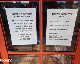 Rusty Nail Backpackers - Taihape