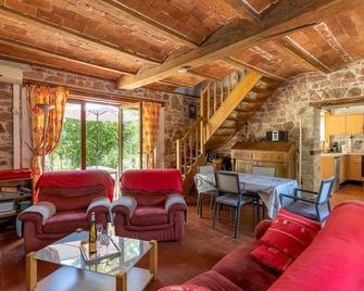 Stone country house in Rouy with private pool - Tintury - Sala de estar