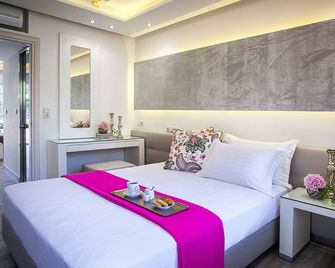 Luxury Villa Fotini - Thasos - חדר שינה