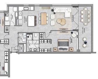 Exceptional Beachfront Condo - Allure 301 - Bridgetown - Floorplan