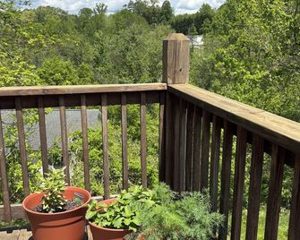 Cozy Private cottage in Asheville with WiFi, AC- minutes to fun! - Asheville - Balkon