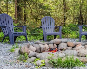 Tiny Home A, just steps from Mt. Rainer Nat. Park w/firepit. - Ashford - Binnenhof