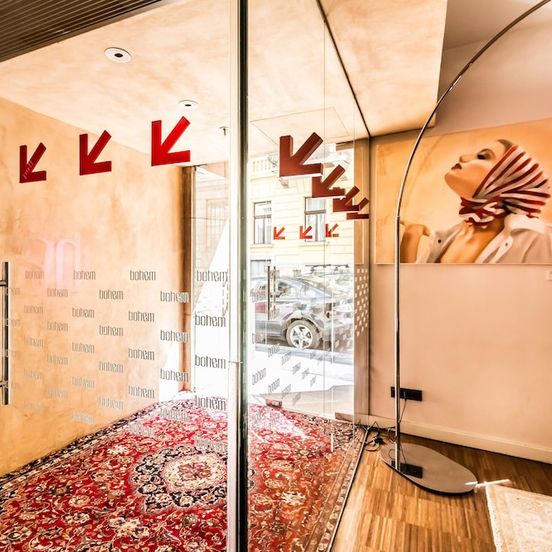 Lobby view of Bohem Art Hotel