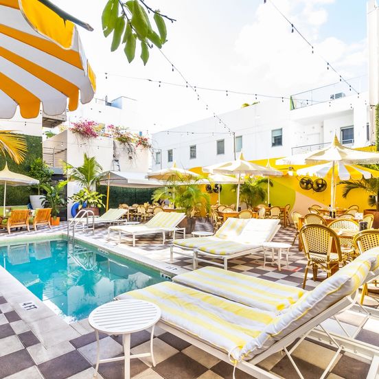 Pool view of Clinton Hotel South Beach