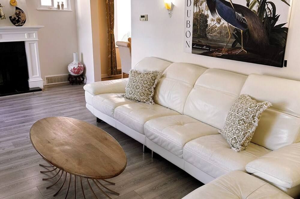 4 big bedrooms 2bathroom with tub and shower 6mins to airport 20mins to downtown - Vancouver - Living room