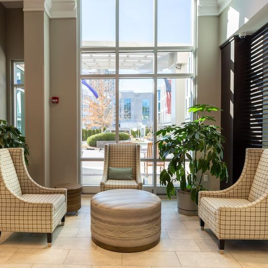 Lobby view of Hilton Garden Inn Asheville Downtown