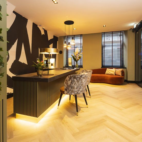 Lobby view of Huygens Place