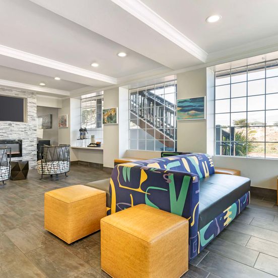 Lobby view of Best Western Marina State Beach