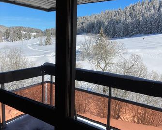 A Cocoon in the Hearth of French-Jura - Lamoura - Balkon