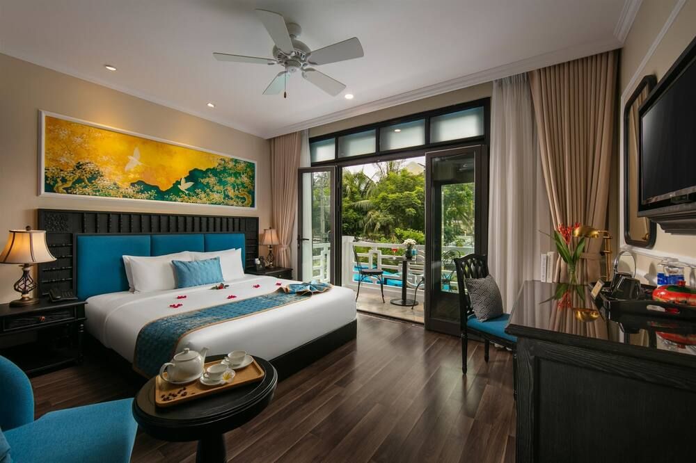 Hoi An Golden Holiday Hotel & Spa - הוי אן - חדר שינה