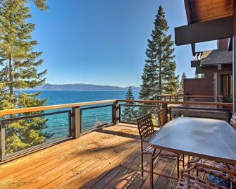 11 Mi to Palisades Tahoe Lakefront Home with View! - Tahoe City - Balcón